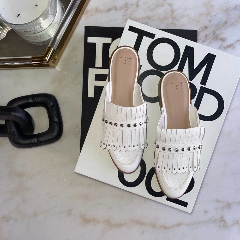 A New Day Karoline Studded Faux Leather Mules